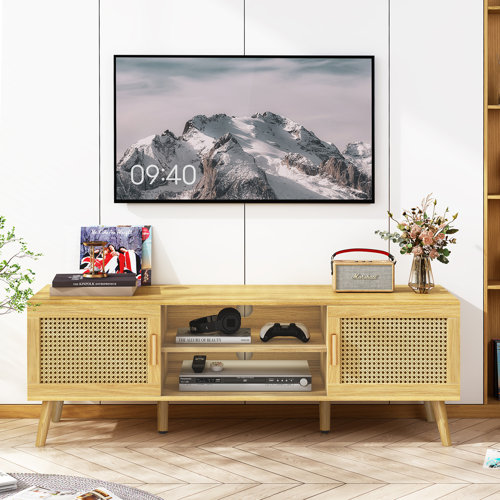 Bay Isle Home TV Stand for 55 Inch TV Entertainment Center TV Console